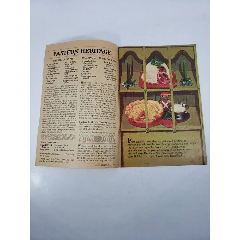 Betty Crocker's Holiday Heritage Cook Booklet 1966 General Mills Recipes Vintage